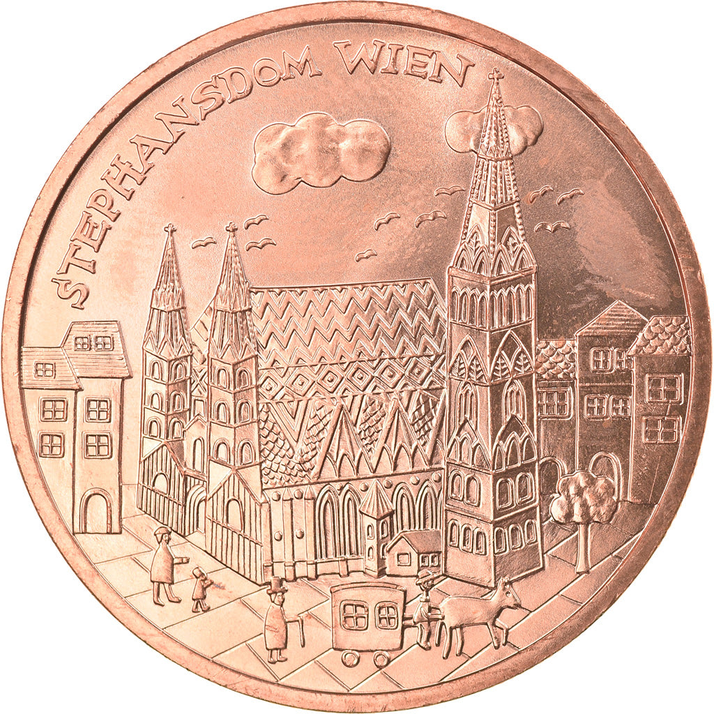 Austria, 10 Euro, Stephansdom Wien, 2015, MS(63), Copper