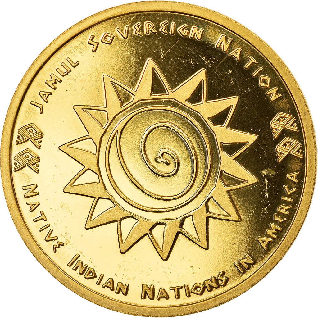 Coin, United States, Navajo, Dollar, 2017, Exonumia, MS(63), Brass