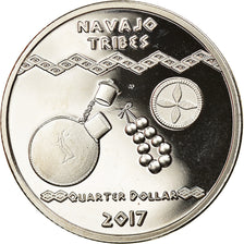 Coin, United States, Navajo, Quarter, 2017, Exonumia, MS(65-70), Copper-nickel