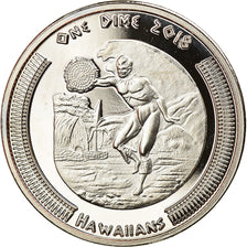 Moneda, Estados Unidos, Hawaiians, Dime, 2018, Exonumia, FDC, Cobre - níquel