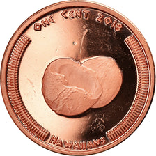 Coin, United States, Hawaiians, 1 Cent, 2018, Exonumia, MS(65-70), Copper Plated