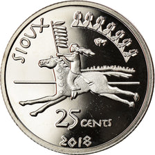 Coin, United States, Sioux, 25 Cents, 2018, Exonumia, MS(65-70), Copper-nickel
