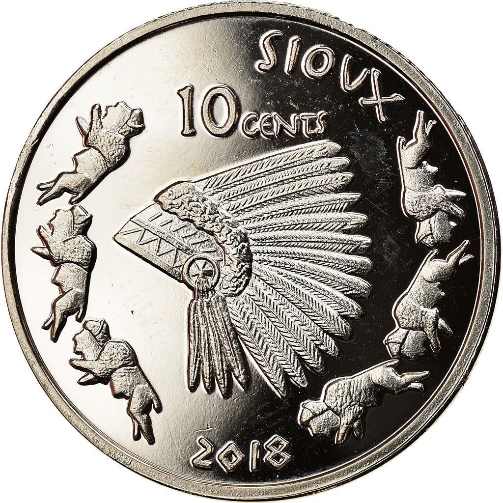 Monnaie, États-Unis, Sioux, 10 Cents, 2018, Paranumismatique, FDC