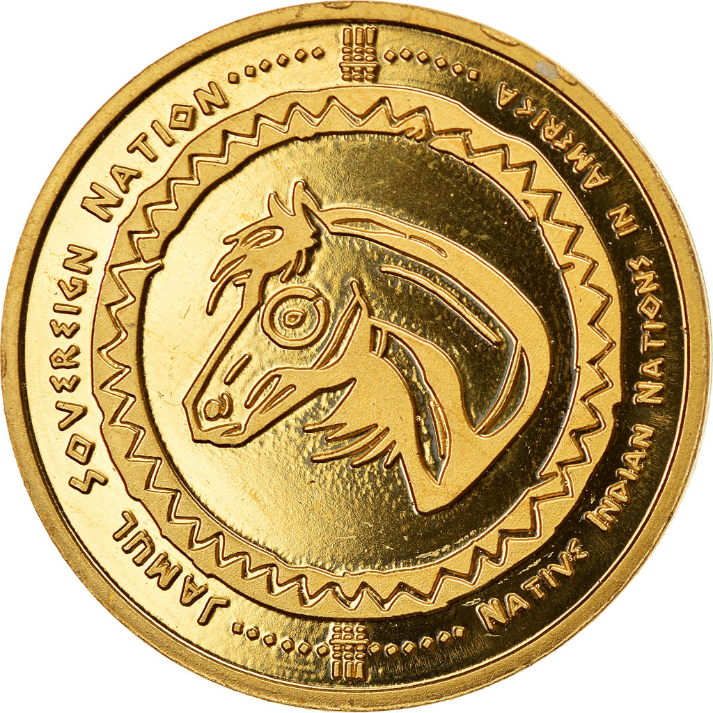 Coin, United States, Commanche, Dollar, 2019, Exonumia, MS(65-70), Brass
