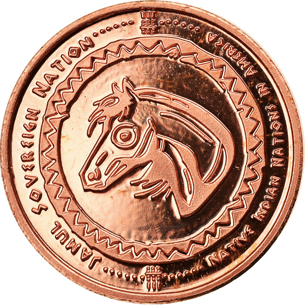 Coin, United States, Commanche, 1 Cent, 2019, Exonumia, MS(65-70), Copper Plated