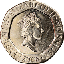 Coin, SAINT HELENA & ASCENSION, 20 Pence, 2006, AU(55-58), Copper-nickel