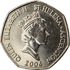 Coin, SAINT HELENA & ASCENSION, Elizabeth II, 50 Pence, 2006, British Royal