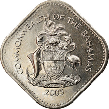 Coin, Bahamas, Elizabeth II, 15 Cents, 2005, Franklin Mint, MS(60-62)