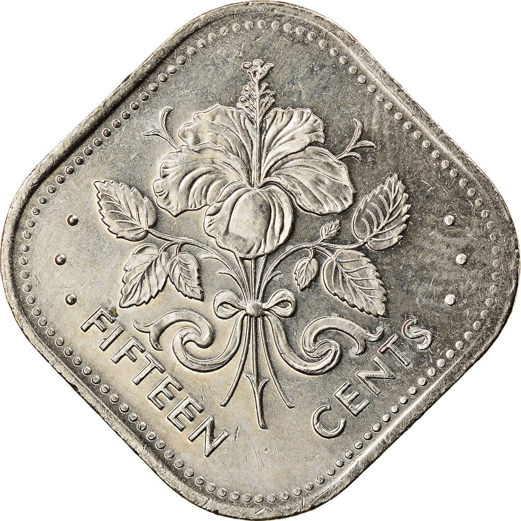 Coin, Bahamas, Elizabeth II, 15 Cents, 2005, Franklin Mint, MS(60-62)