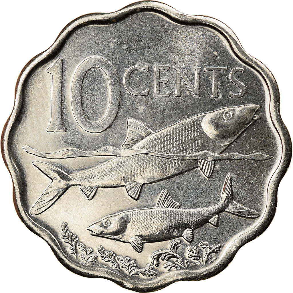 Coin, Bahamas, Elizabeth II, 10 Cents, 2007, Franklin Mint, MS(63)