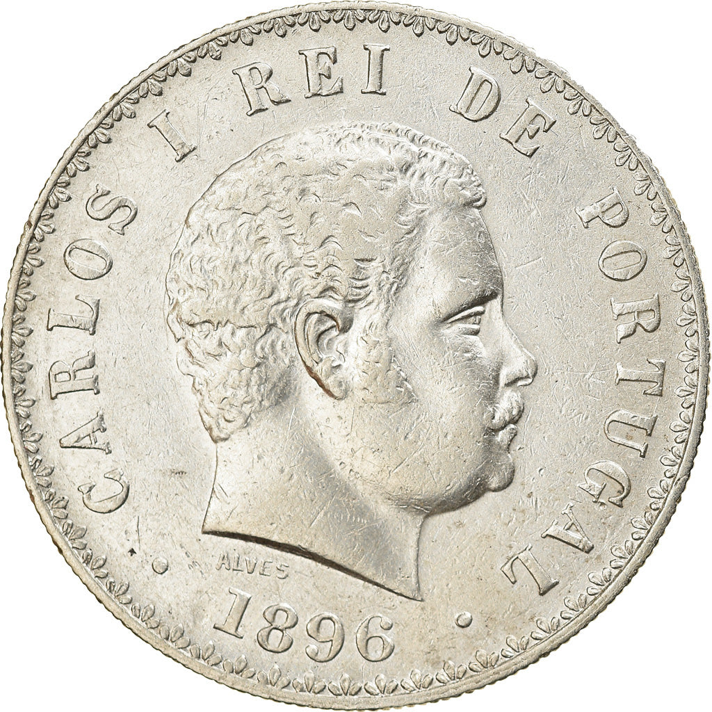 Monnaie, Portugal, Carlos I, 500 Reis, 1896, TTB, Argent, KM:535