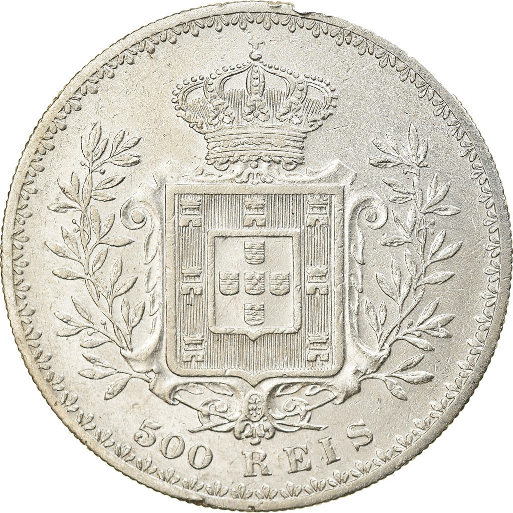 Monnaie, Portugal, Carlos I, 500 Reis, 1896, TTB, Argent, KM:535