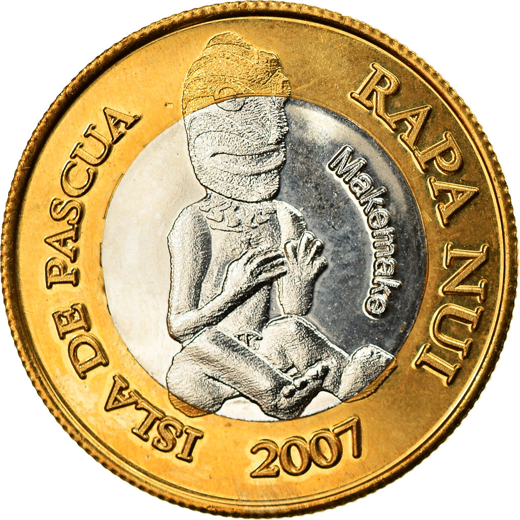 Monnaie, RAPA NUI - ISLA DE PASCUA - EASTER ISLAND, 200 Pesos, 2007, Osbourne