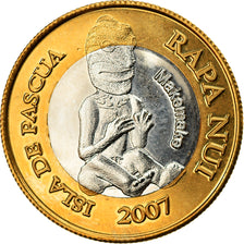 Monnaie, RAPA NUI - ISLA DE PASCUA - EASTER ISLAND, 200 Pesos, 2007, Osbourne