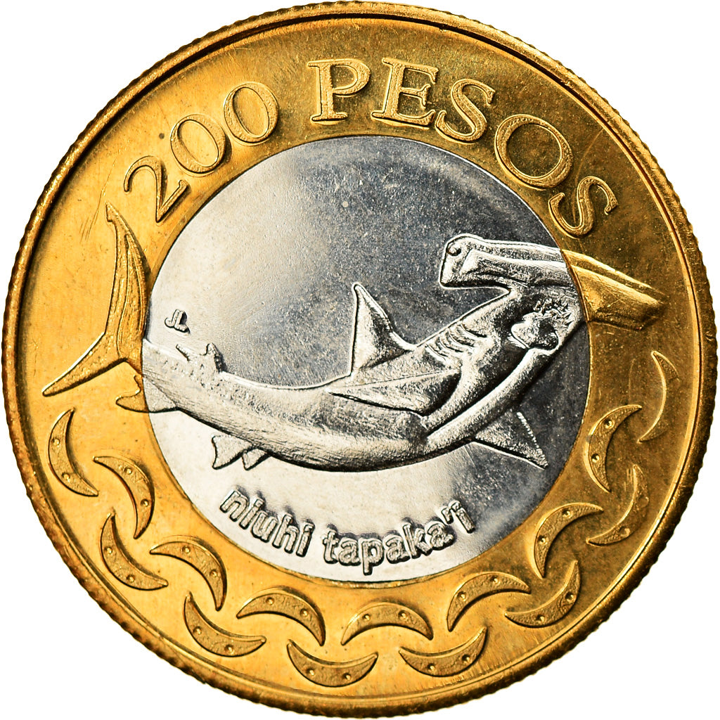 Monnaie, RAPA NUI - ISLA DE PASCUA - EASTER ISLAND, 200 Pesos, 2007, Osbourne