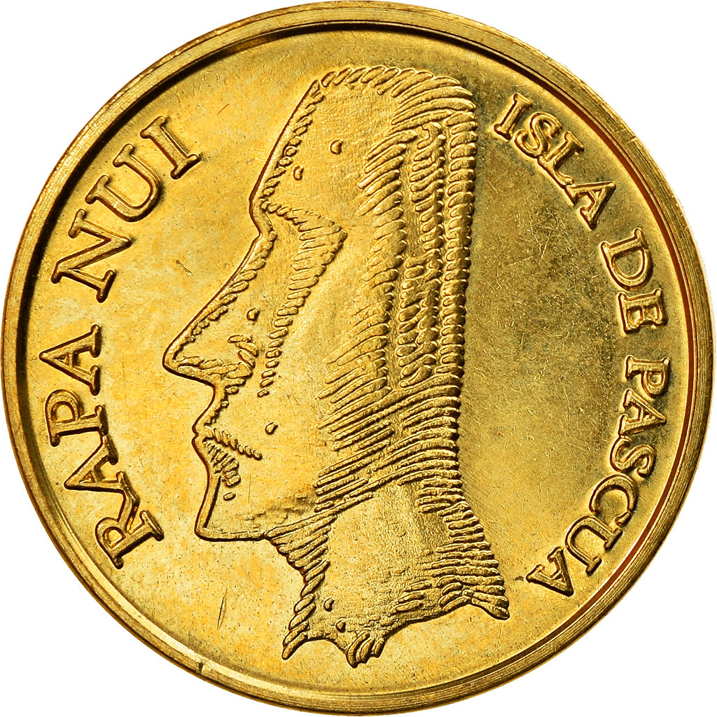 Monnaie, RAPA NUI - ISLA DE PASCUA - EASTER ISLAND, 5 Pesos, 2007, Osbourne