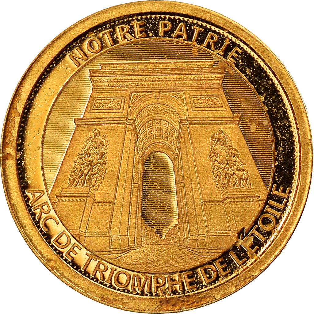 France, L'Arc de Triomphe, 2017, MS(65-70), Gold