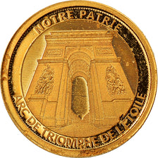 France, L'Arc de Triomphe, 2017, MS(65-70), Gold