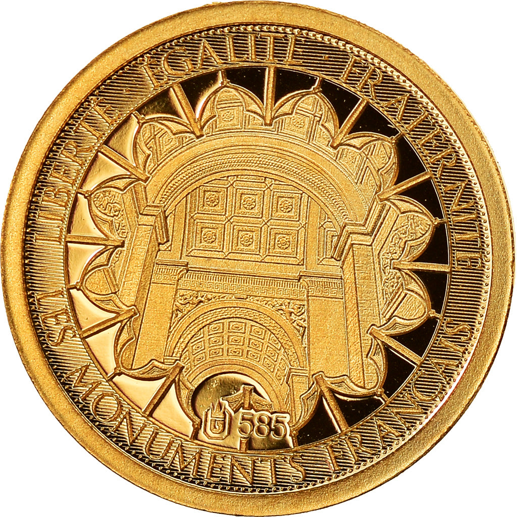 France, Le Mont Saint-Michel, 2017, MS(65-70), Gold