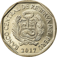 Coin, Peru, Sol, 2017, Lima, Endangered Fauna from Peru, MS(63), Copper-nickel