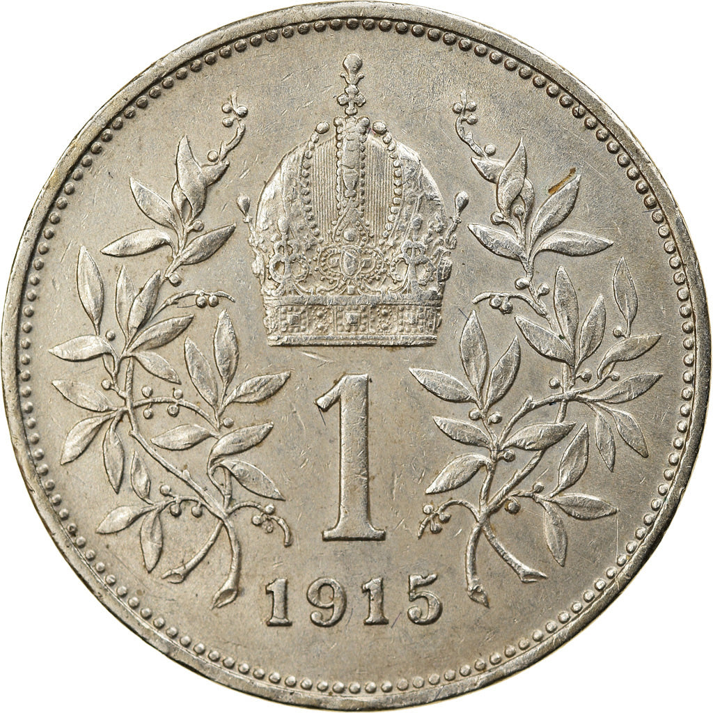 Coin, Austria, Franz Joseph I, Corona, 1915, AU(55-58), Silver, KM:2820