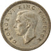 Monnaie, Nouvelle-Zélande, George VI, 3 Pence, 1944, TTB, Argent, KM:7
