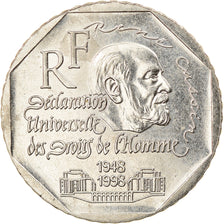 Moneda, Francia, René Cassin, 2 Francs, 1998, MBC+, Níquel, KM:1213