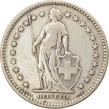 Coin, Switzerland, 2 Francs, 1921, Bern, VF(20-25), Silver, KM:21