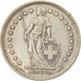 Coin, Switzerland, 2 Francs, 1936, Bern, VF(30-35), Silver, KM:21
