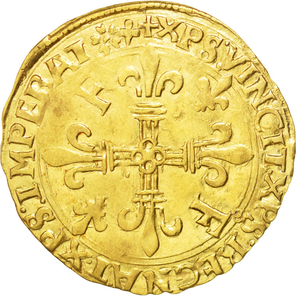 FRANCE, Ecu d'or, Lyons, AU(50-53), Gold, Duplessy #775var, 3.39