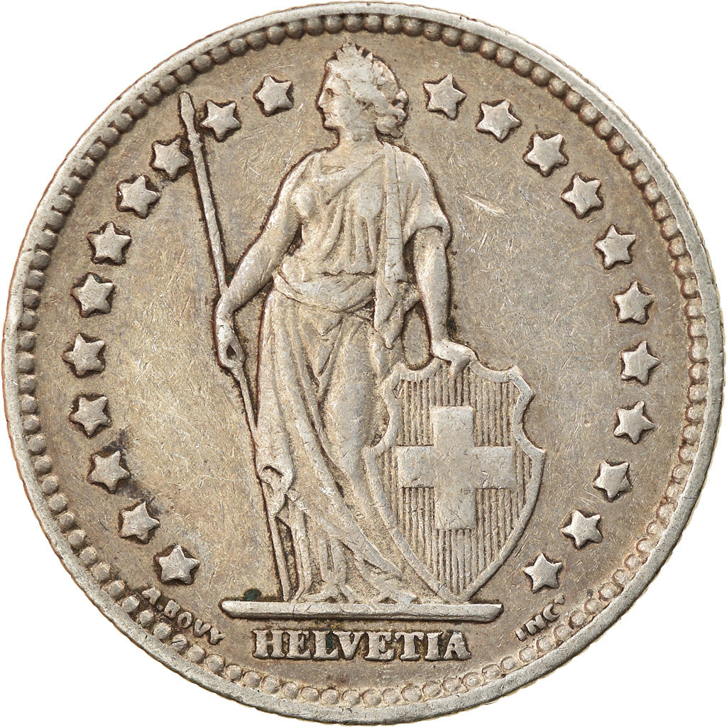 Coin, Switzerland, Franc, 1928, Bern, VF(20-25), Silver, KM:24