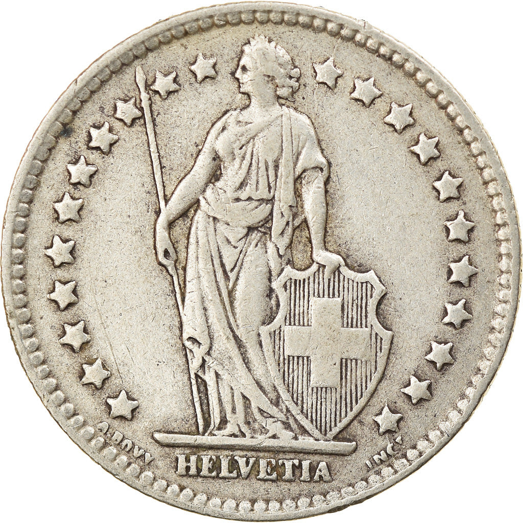 Coin, Switzerland, Franc, 1939, Bern, VF(20-25), Silver, KM:24