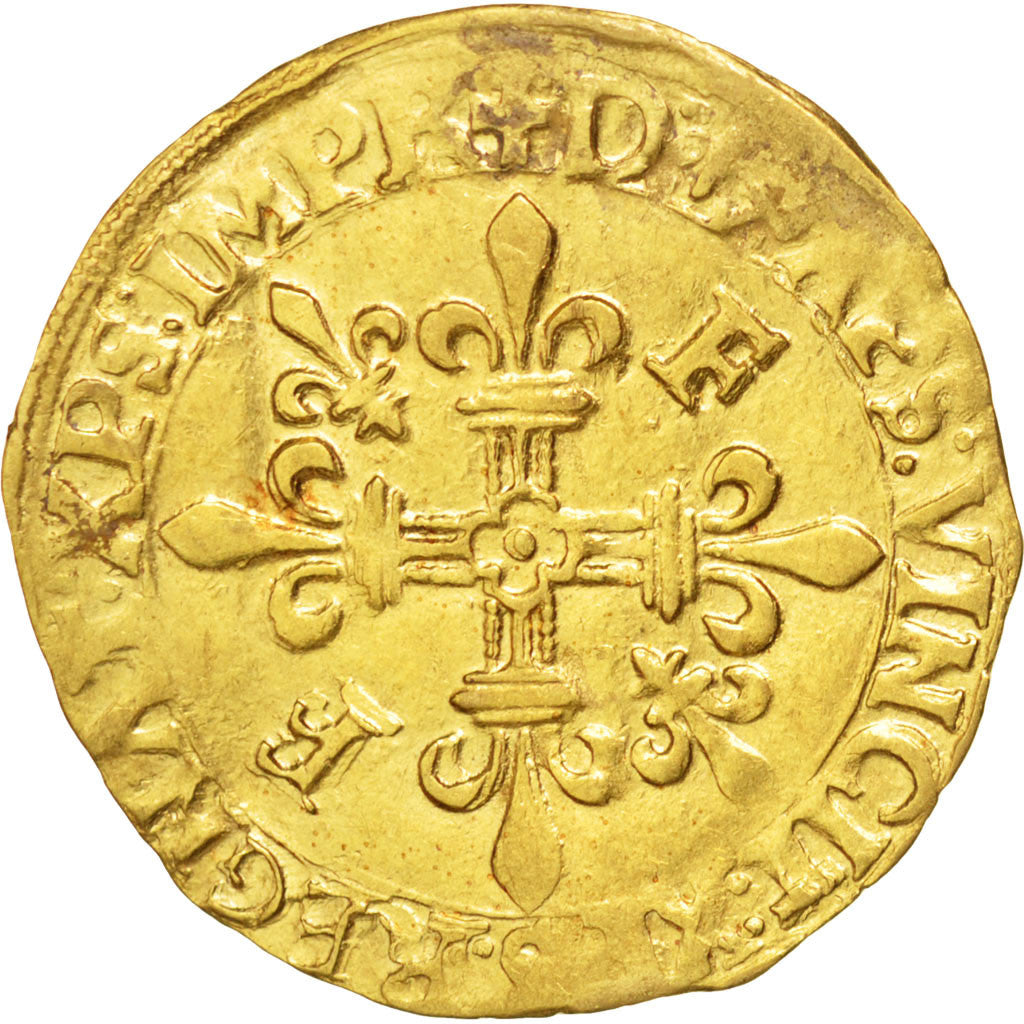 FRANCE, Ecu d'or, Bayonne, AU(50-53), Gold, Duplessy #775, 3.35