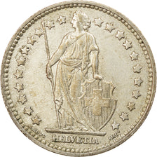 Coin, Switzerland, Franc, 1957, Bern, EF(40-45), Silver, KM:24