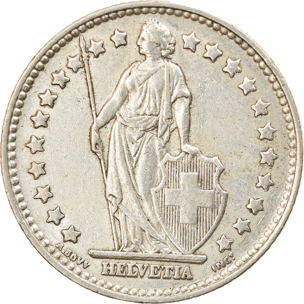 Coin, Switzerland, Franc, 1953, Bern, EF(40-45), Silver, KM:24