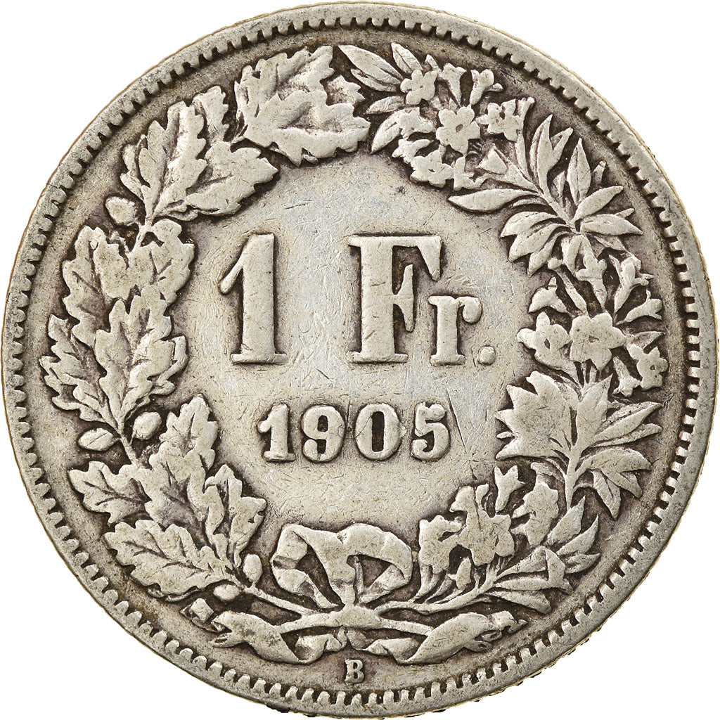 Coin, Switzerland, Franc, 1905, Bern, F(12-15), Silver, KM:24