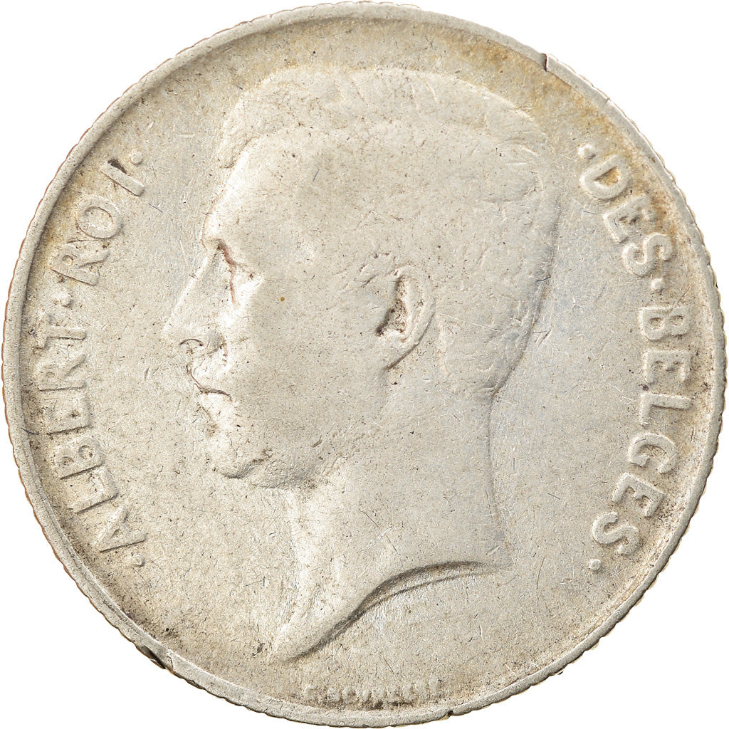 Moneta, Belgio, Franc, 1911, BB, Argento, KM:72