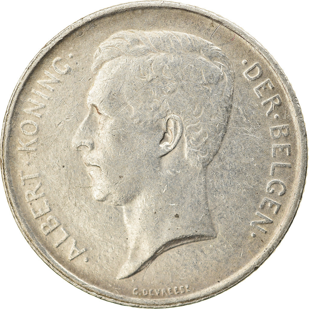 Coin, Belgium, Franc, 1914, EF(40-45), Silver, KM:72