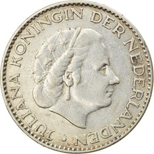 Munten, Nederland, Juliana, Gulden, 1957, FR+, Zilver, KM:184