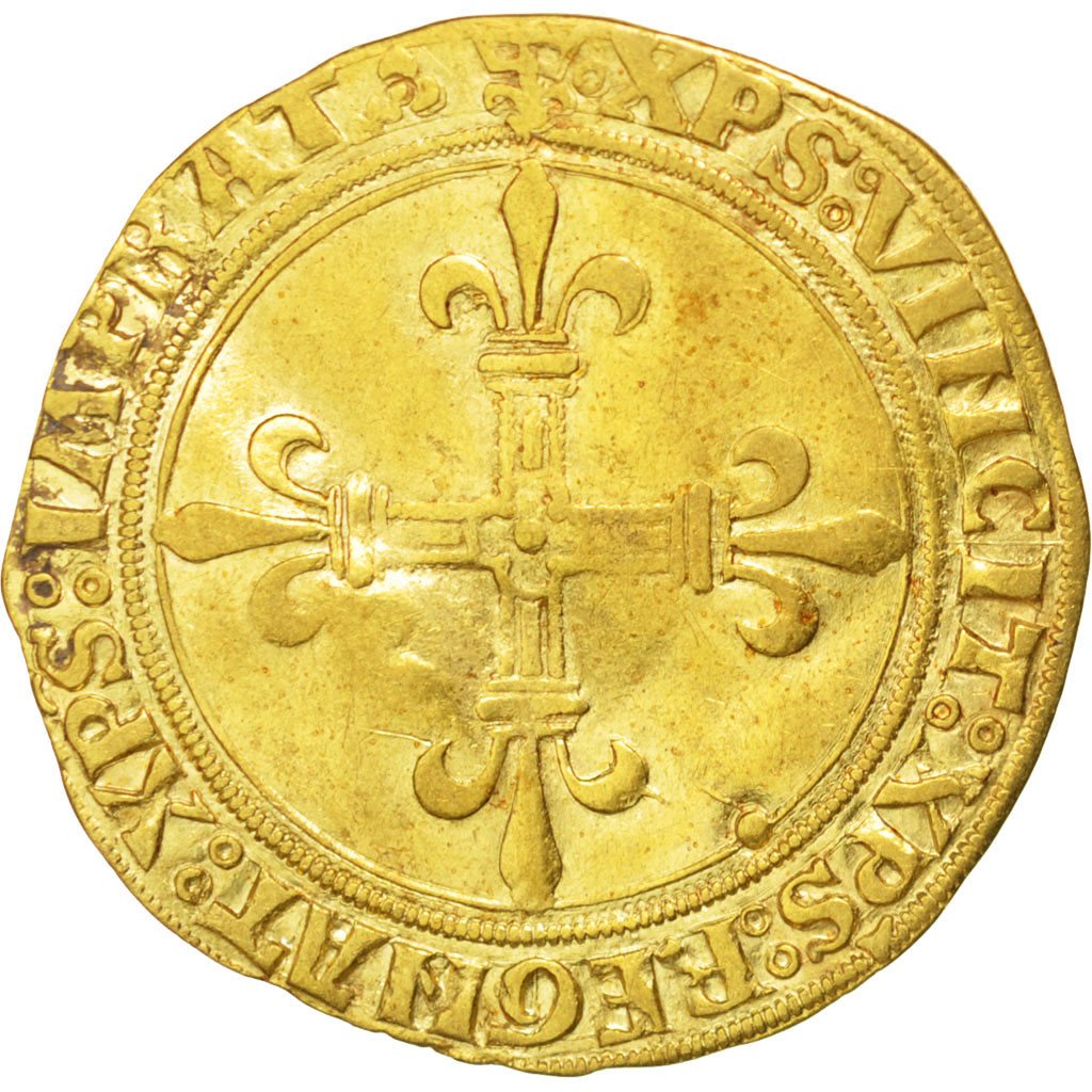 FRANCE, Ecu d'or, Lyons, AU(50-53), Gold, Duplessy #647, 3.30