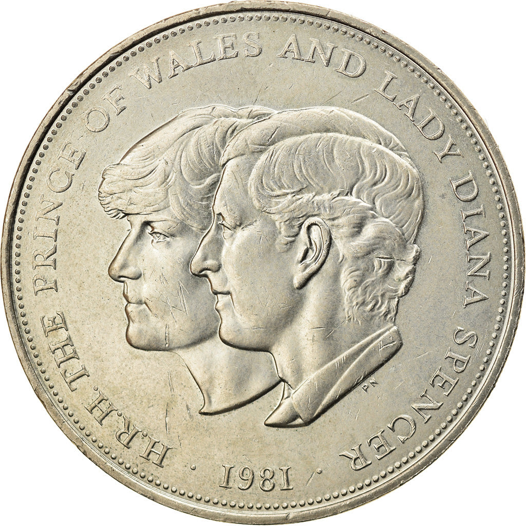 Münze, Großbritannien, Elizabeth II, Royal Wedding, 25 New Pence, 1981, SS+