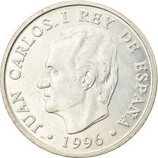 Coin, Spain, Juan Carlos I, Goya, 2000 Pesetas, 1996, AU(55-58), Silver, KM:968