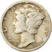 Coin, United States, Mercury Dime, Dime, 1934, U.S. Mint, Philadelphia