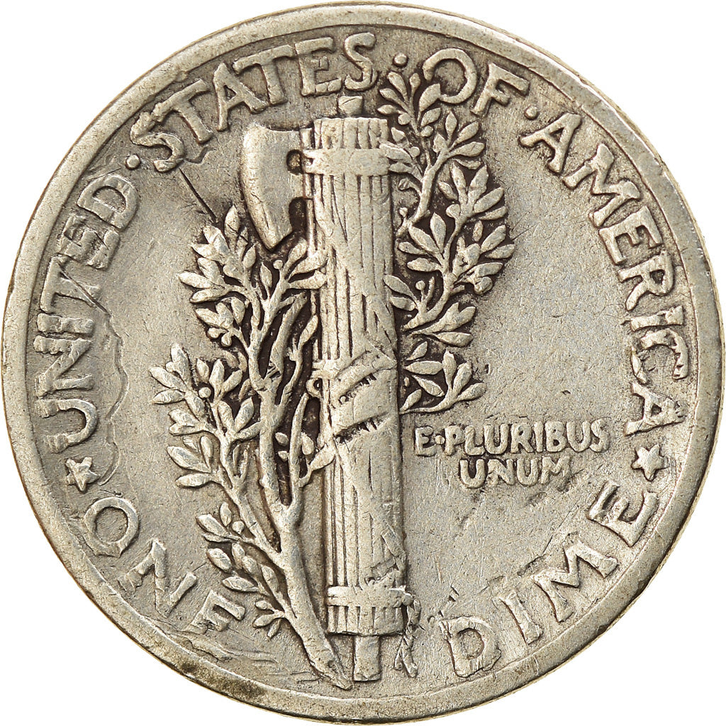 Coin, United States, Mercury Dime, Dime, 1939, U.S. Mint, Philadelphia