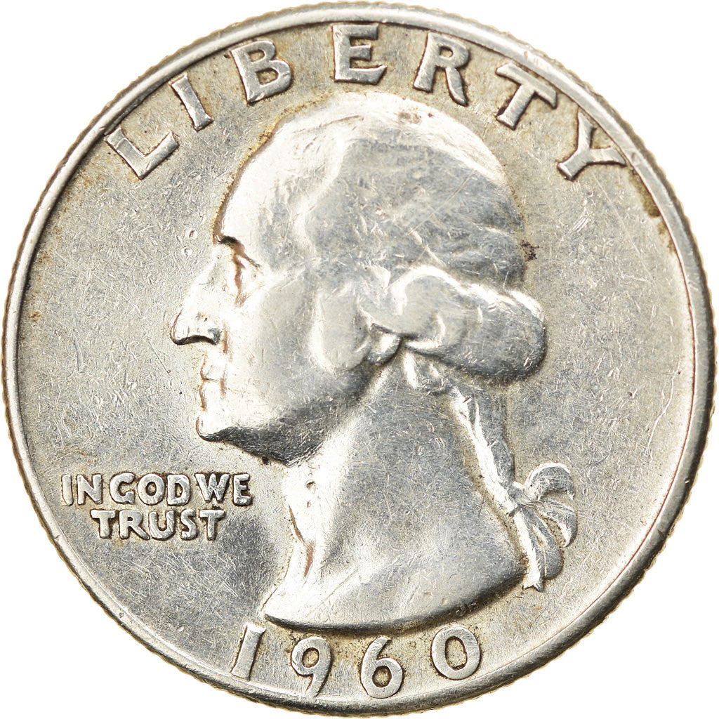 Coin, United States, Washington Quarter, Quarter, 1960, U.S. Mint, Philadelphia