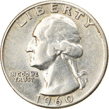 Coin, United States, Washington Quarter, Quarter, 1960, U.S. Mint, Philadelphia