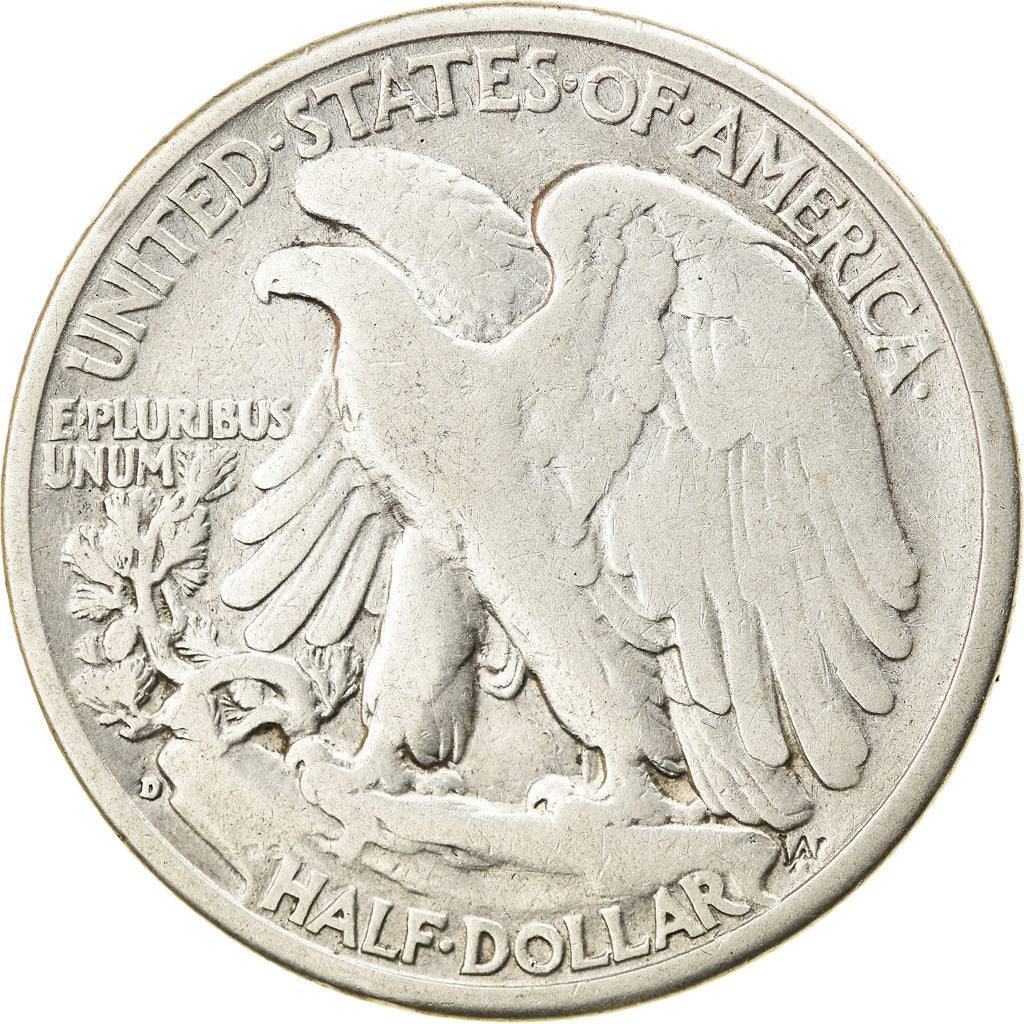 Coin, United States, Walking Liberty Half Dollar, Half Dollar, 1935, U.S. Mint