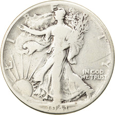 Coin, United States, Walking Liberty Half Dollar, Half Dollar, 1941, U.S. Mint