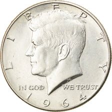 Coin, United States, Kennedy Half Dollar, Half Dollar, 1964, U.S. Mint