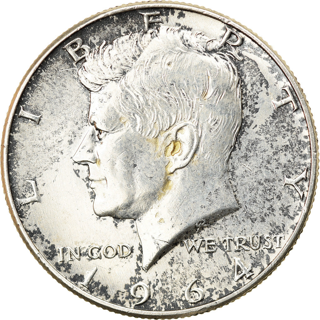 Coin, United States, Kennedy Half Dollar, Half Dollar, 1964, U.S. Mint, Denver